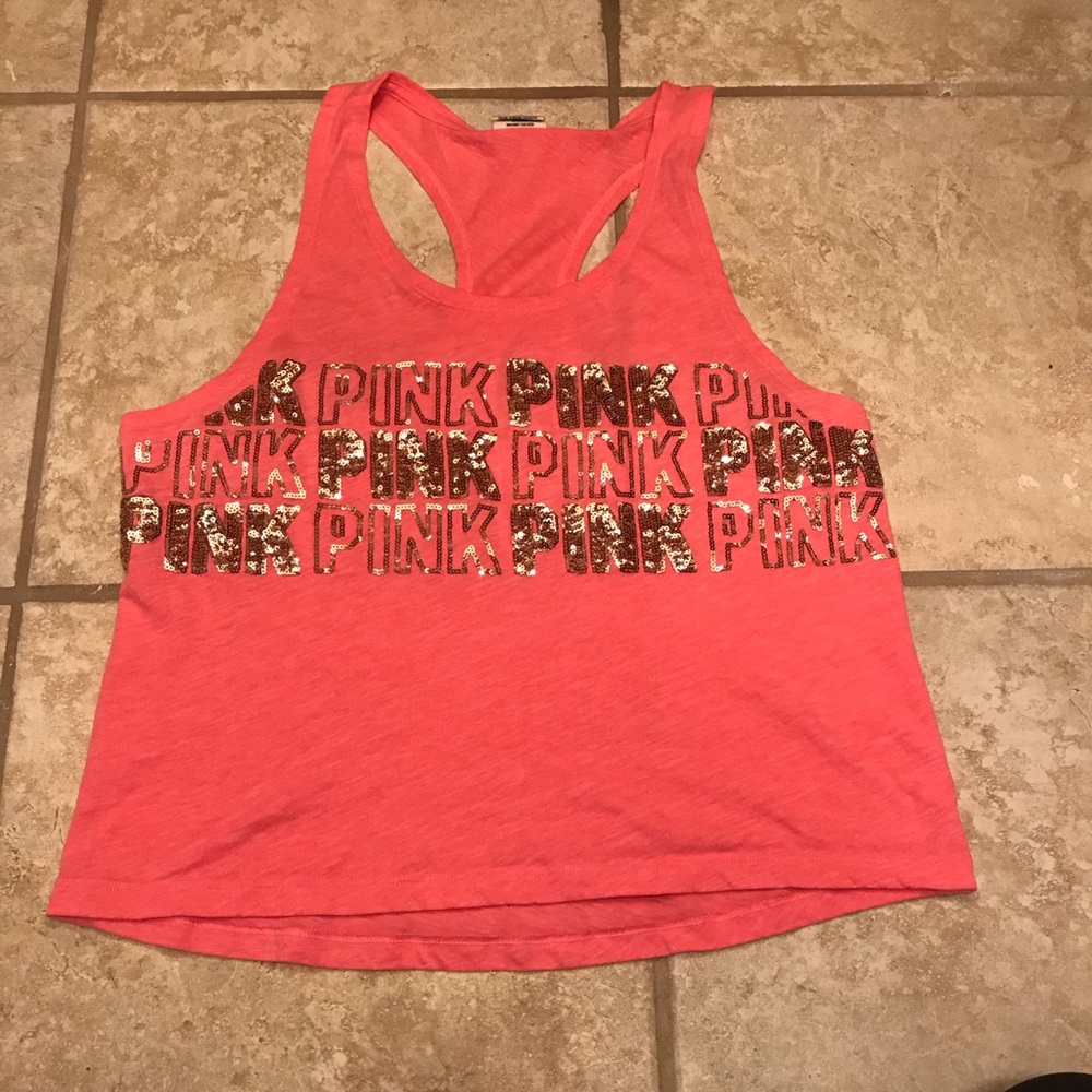 PINK Victoria’s Secret Sequin Tank Top